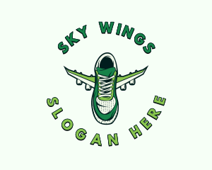 Sports Wear - Flying Wing Sneakers logo design