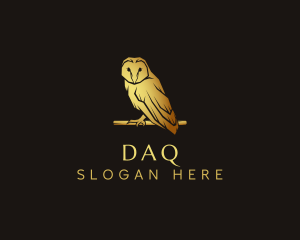 Owl - Deluxe Golden Owl logo design