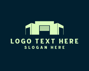 Storage - Logistics Warehouse Property logo design