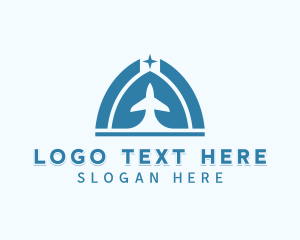 Shipping - Logistics Courier Airplane logo design