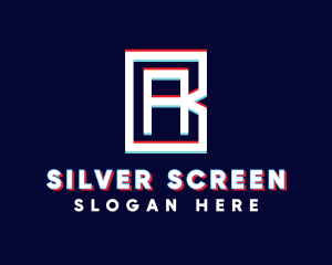 Game Streaming - Modern Anaglyph Glitch logo design