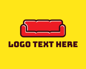 Lounge - Red Sofa Furniture logo design