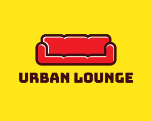 Lounge - Red Sofa Furniture logo design