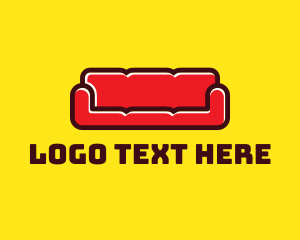 Removalist - Red Sofa Furniture logo design