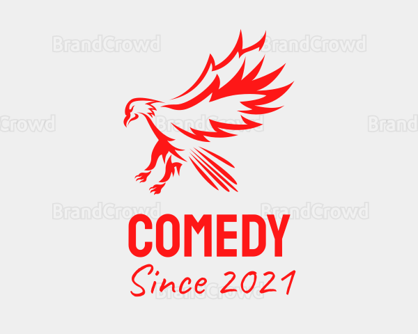 Red Flying Hawk Logo