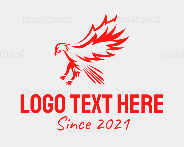 Red Flying Hawk Logo