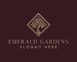 Tree Planting Garden logo design