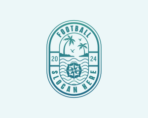 Tourist - Island Beach Travel logo design
