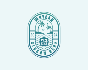 Tour Guide - Island Beach Travel logo design