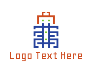 Hacker - Modern Beetle Outline logo design
