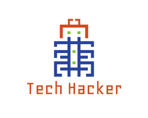 Hacking - Modern Beetle Outline logo design
