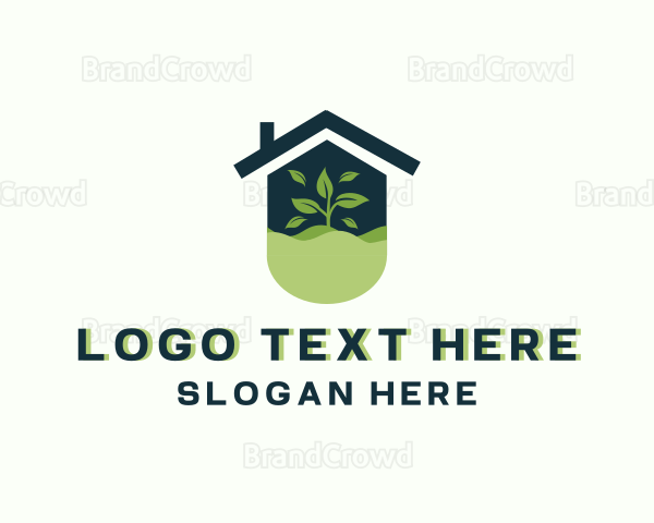 Plant Gardening Lawn Logo
