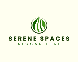 Nature Grass Lawn  logo design