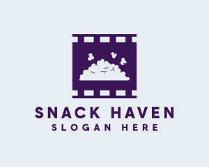 Popcorn Snack Film  logo design