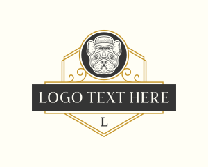 Hat - Elegant Bulldog Grooming logo design