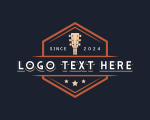 Concert - Guitar Instrument Studio logo design