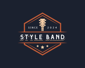 Guitar Instrument Studio logo design