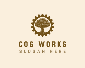 Cog Tree Manufacturing logo design