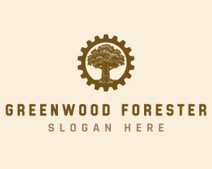 Cog Tree Manufacturing logo design