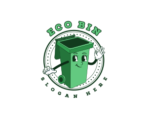 Bin - Garbage Bin Dumpster logo design