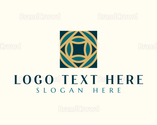 Elegant Geometric Tile Logo