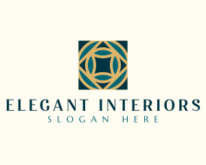 Elegant Geometric Tile logo design