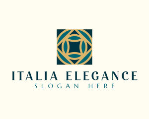 Elegant Geometric Tile logo design