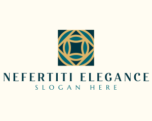 Elegant Geometric Tile logo design