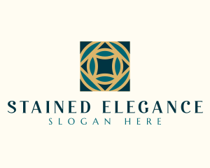 Elegant Geometric Tile logo design