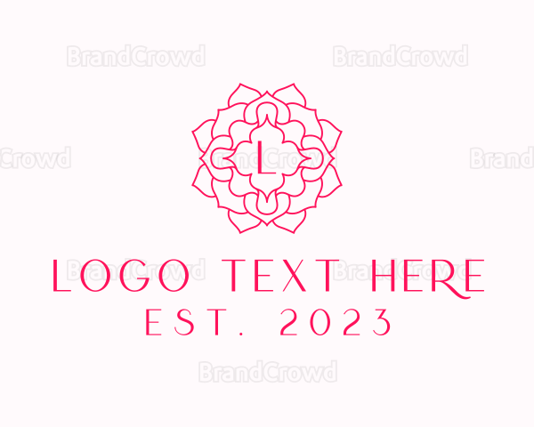 Mandala Flower Salon Logo