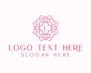 Line Art - Mandala Flower Salon logo design