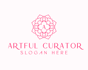 Mandala Flower Salon logo design