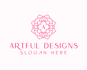 Mandala Flower Salon logo design