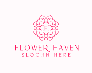 Mandala Flower Salon logo design