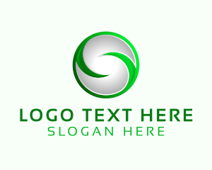 Sphere - Eco Round Letter S logo design