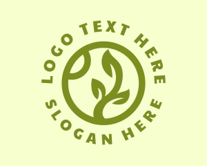 Agriculture - Eco Leaf Garden logo design