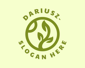 Agriculturist - Eco Leaf Garden logo design