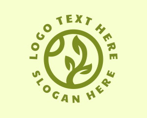 Yard Care - Eco Leaf Garden logo design