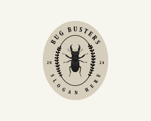 Bug Beetle Insect logo design