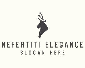 Cutlery Deer Restaurant Bistro logo design