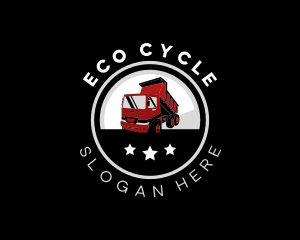 Recycling - Garbage Dump Truck logo design