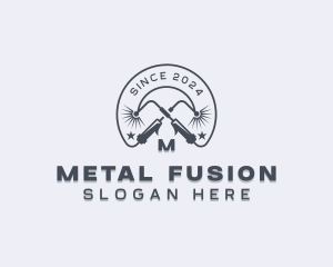 Welder - Industrial Welder Metalworks logo design