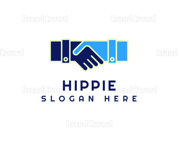 Professional Modern Handshake Logo