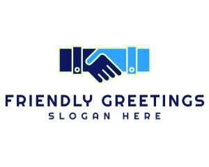 Greeting - Professional Modern Handshake logo design