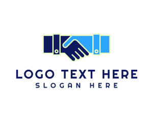 Greeting - Professional Modern Handshake logo design