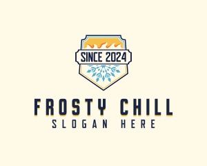 Cold - Cold Heat HVAC logo design