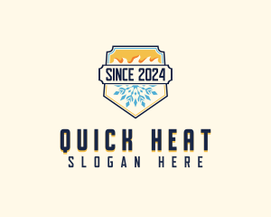 Cold Heat HVAC logo design