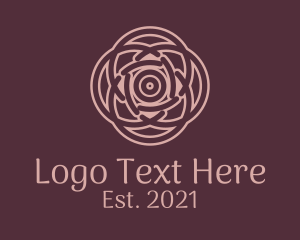Pink - Floral Celtic Ornament logo design