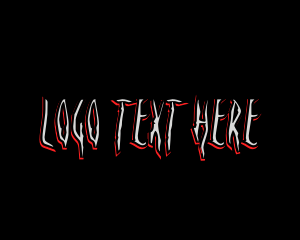 Horror Game Wordmark Logo