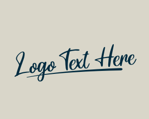 Handwriting - Signature Script Business logo design